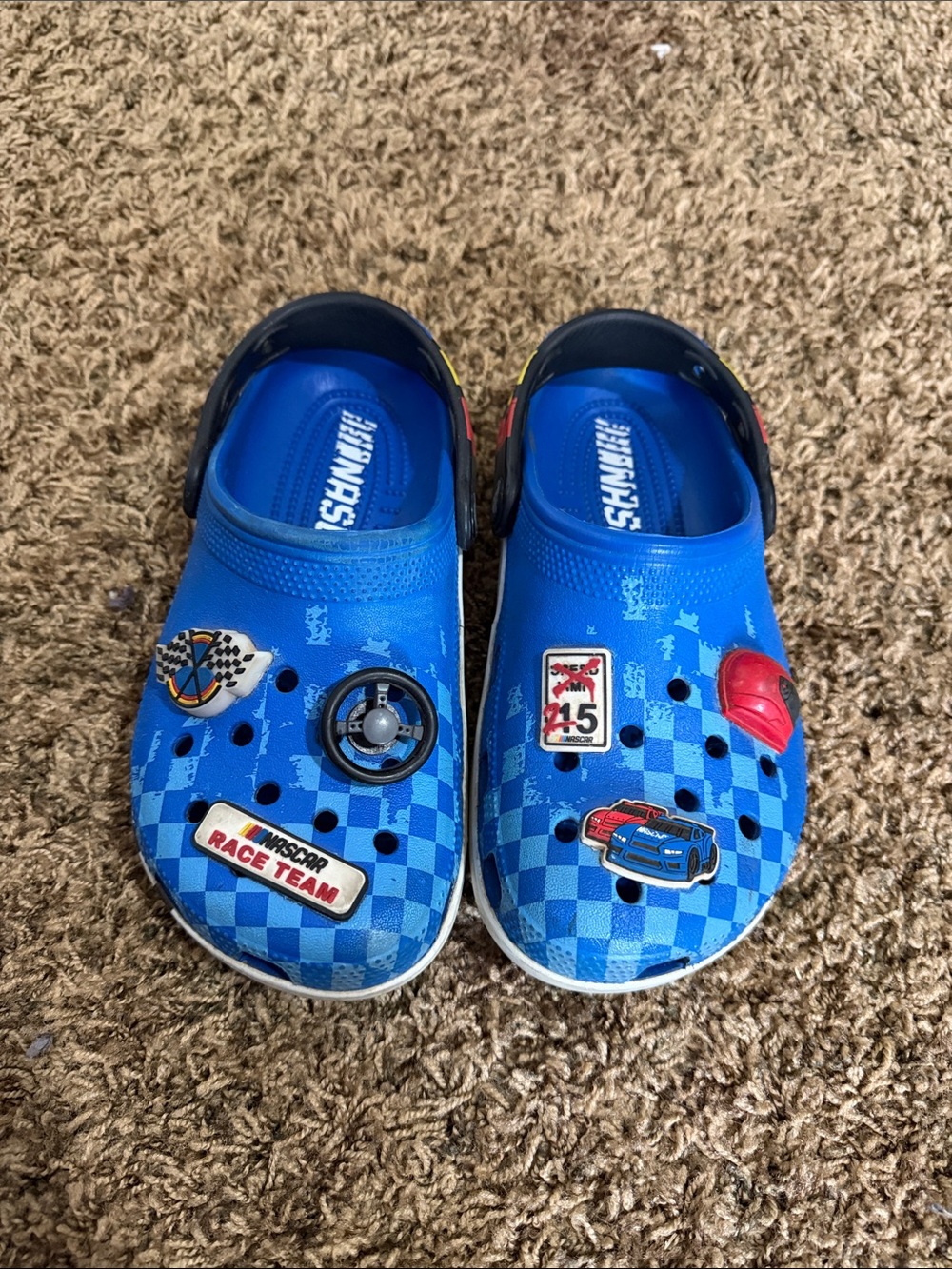 NASCAR Crocs Youth size 3